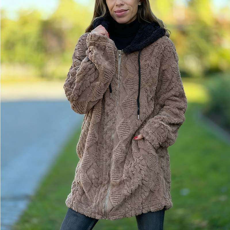 Emily | Textured Jacquard Coat