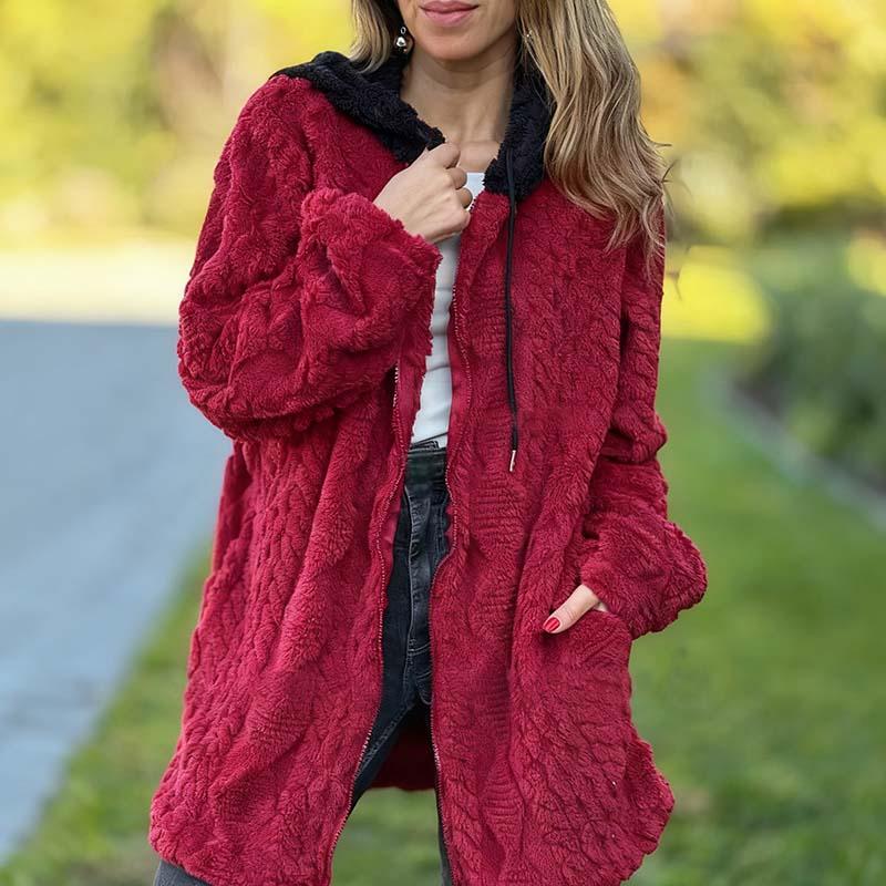 Emily | Textured Jacquard Coat