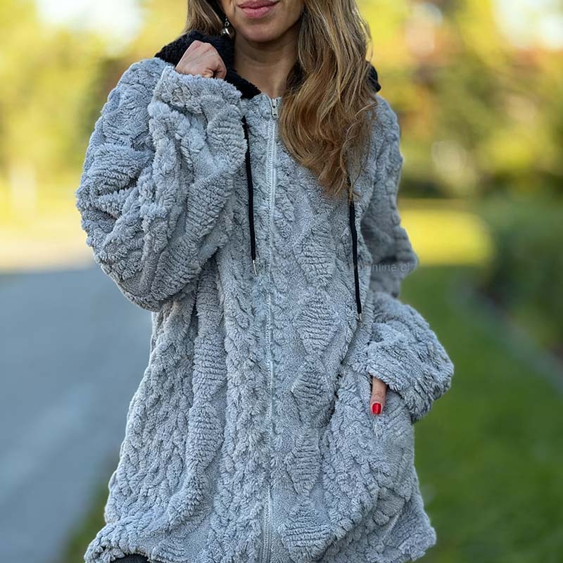 Emily | Textured Jacquard Coat