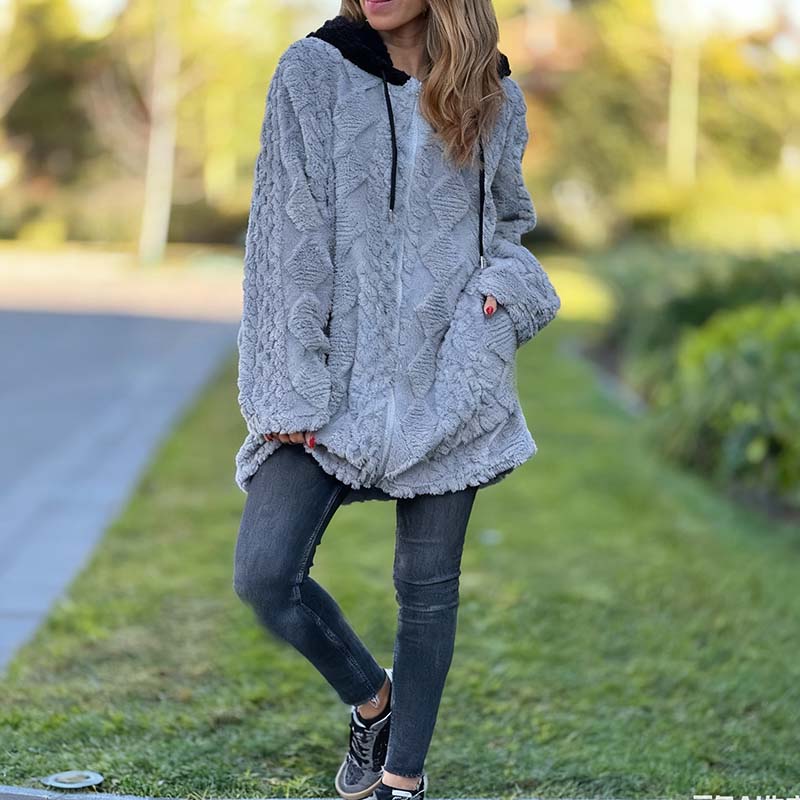 Emily | Textured Jacquard Coat