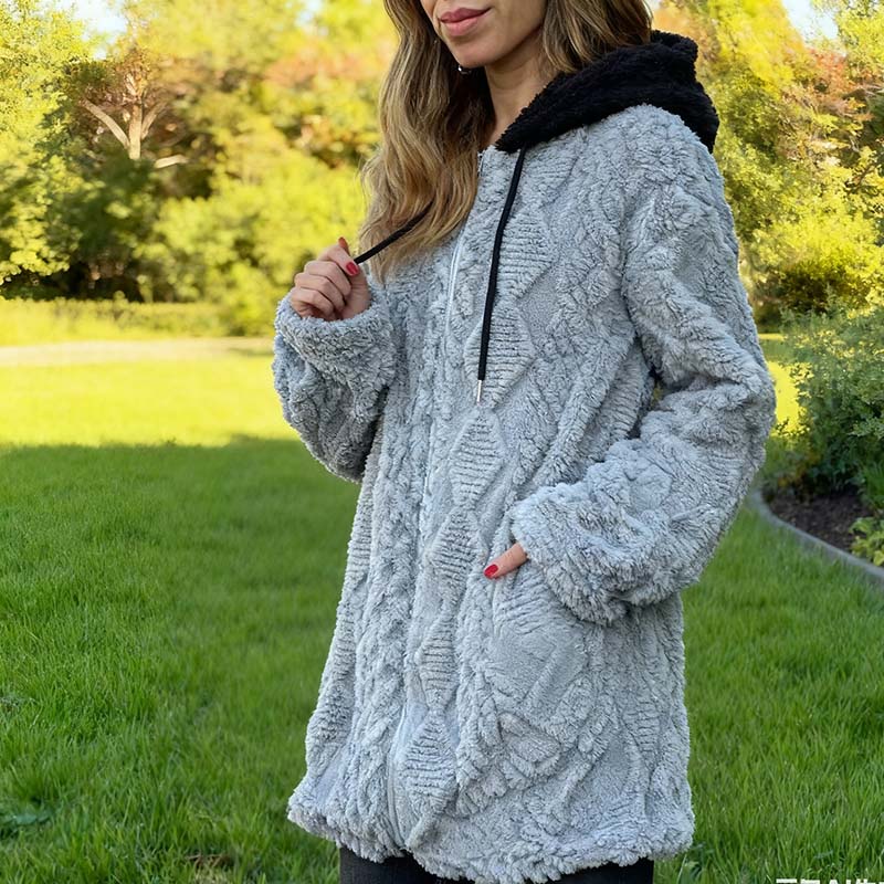 Emily | Textured Jacquard Coat