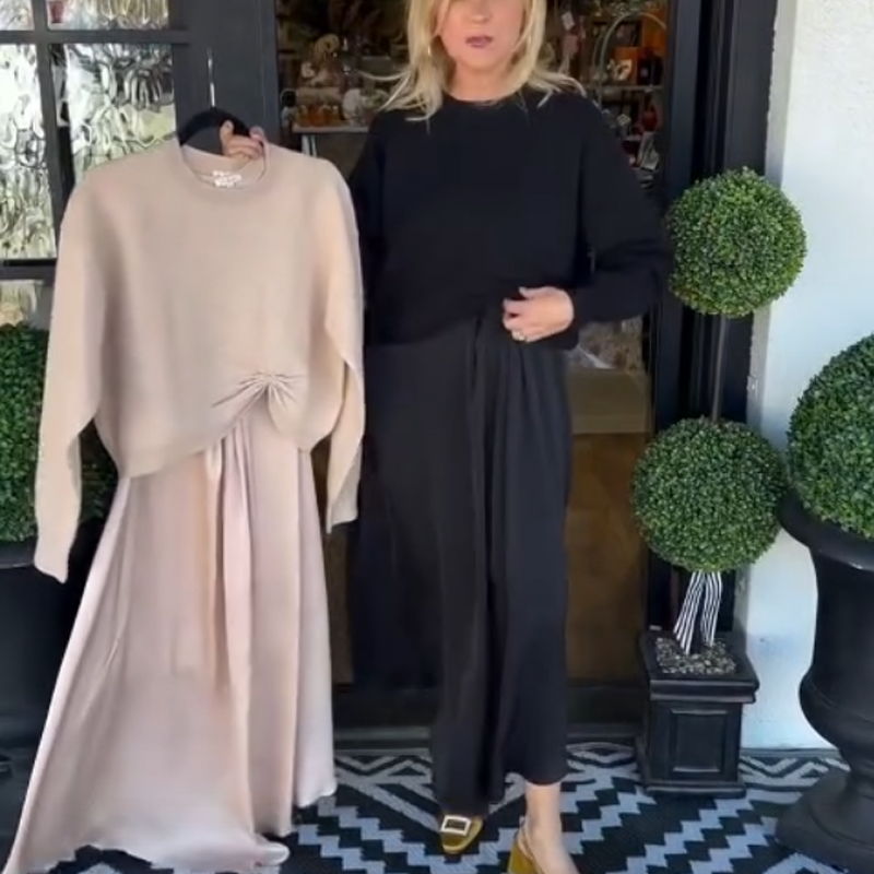 Lilee | Twisted Knot Top & Maxi Dress Set
