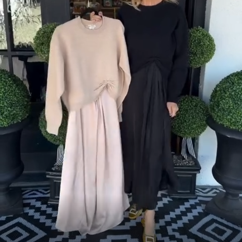 Lilee | Twisted Knot Top & Maxi Dress Set