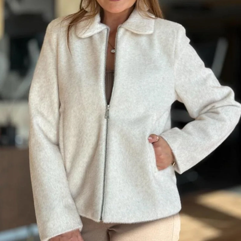 Arden | Zip-Up Coat with Lapel Collar