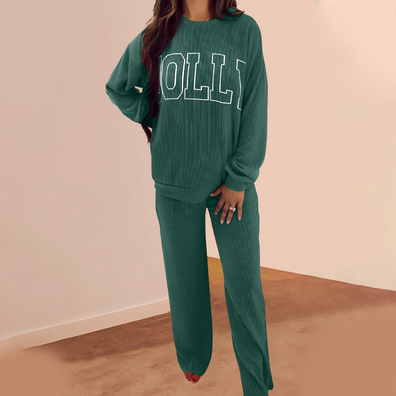 Riona | Festive Stripe Two-Piece Set