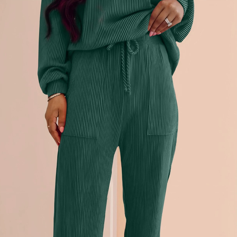 Riona | Festive Stripe Two-Piece Set
