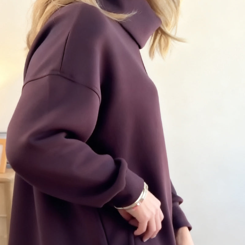 Aveline | Lounge Set with Wide-Leg Pants