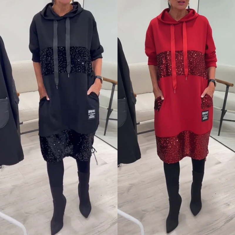 Aurora | Elegant Hoodie Dress