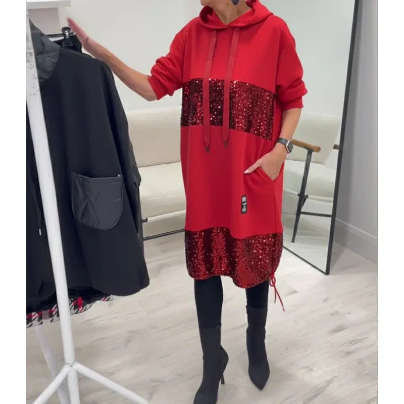 Aurora | Elegant Hoodie Dress