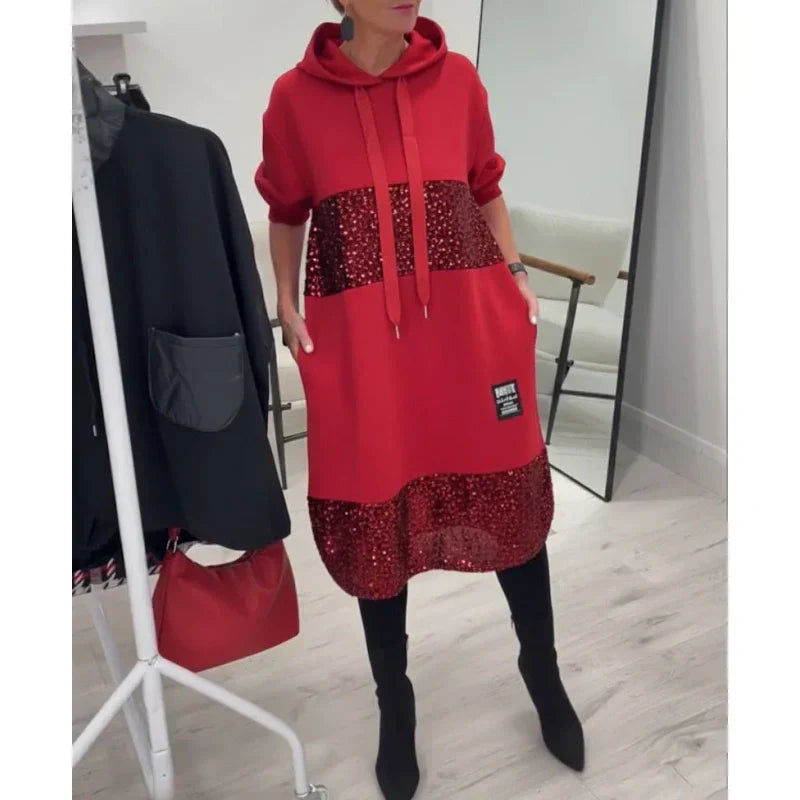 Aurora | Elegant Hoodie Dress