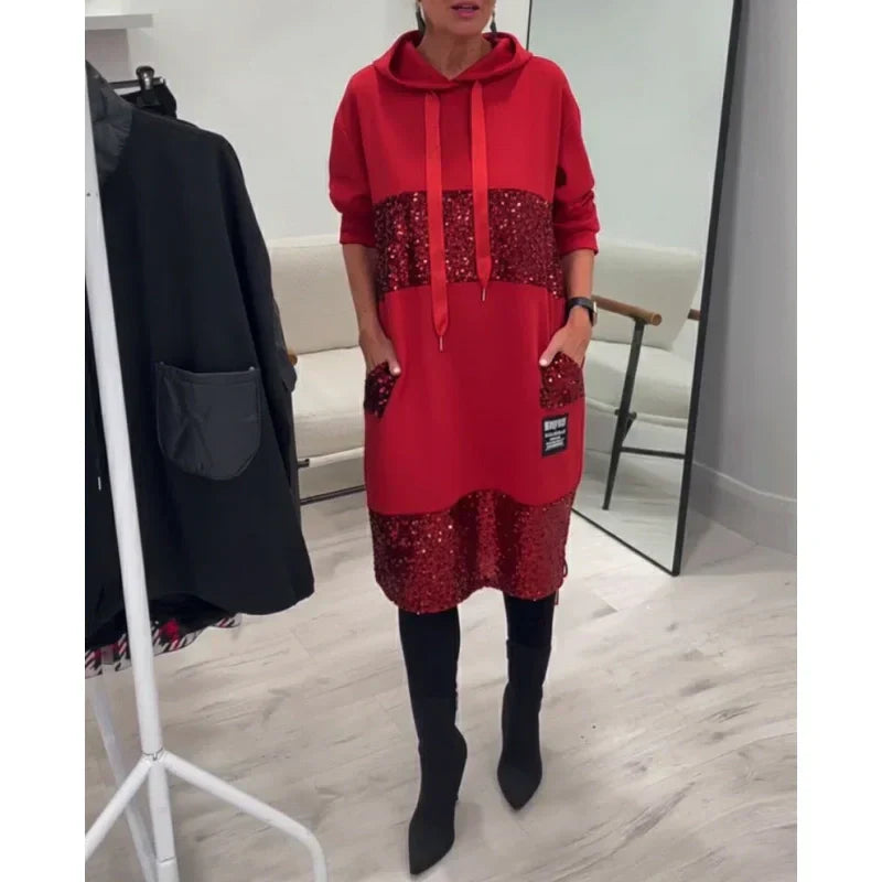 Aurora | Elegant Hoodie Dress