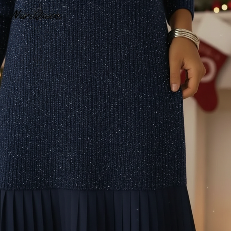 Clarisse | Sparkle V-Neck A-Line Dress