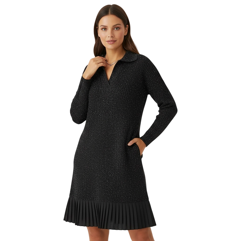 Clarisse | Sparkle V-Neck A-Line Dress