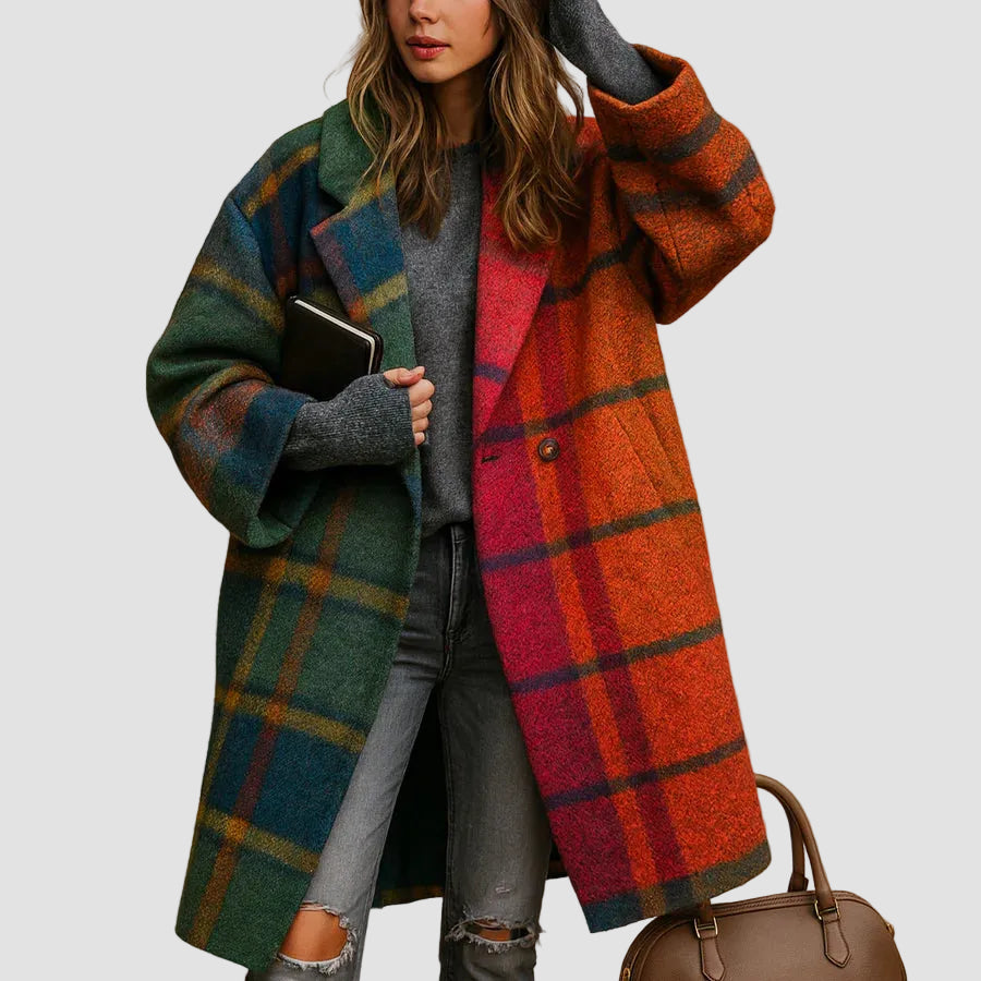 Amelia | Oversized Check Coat