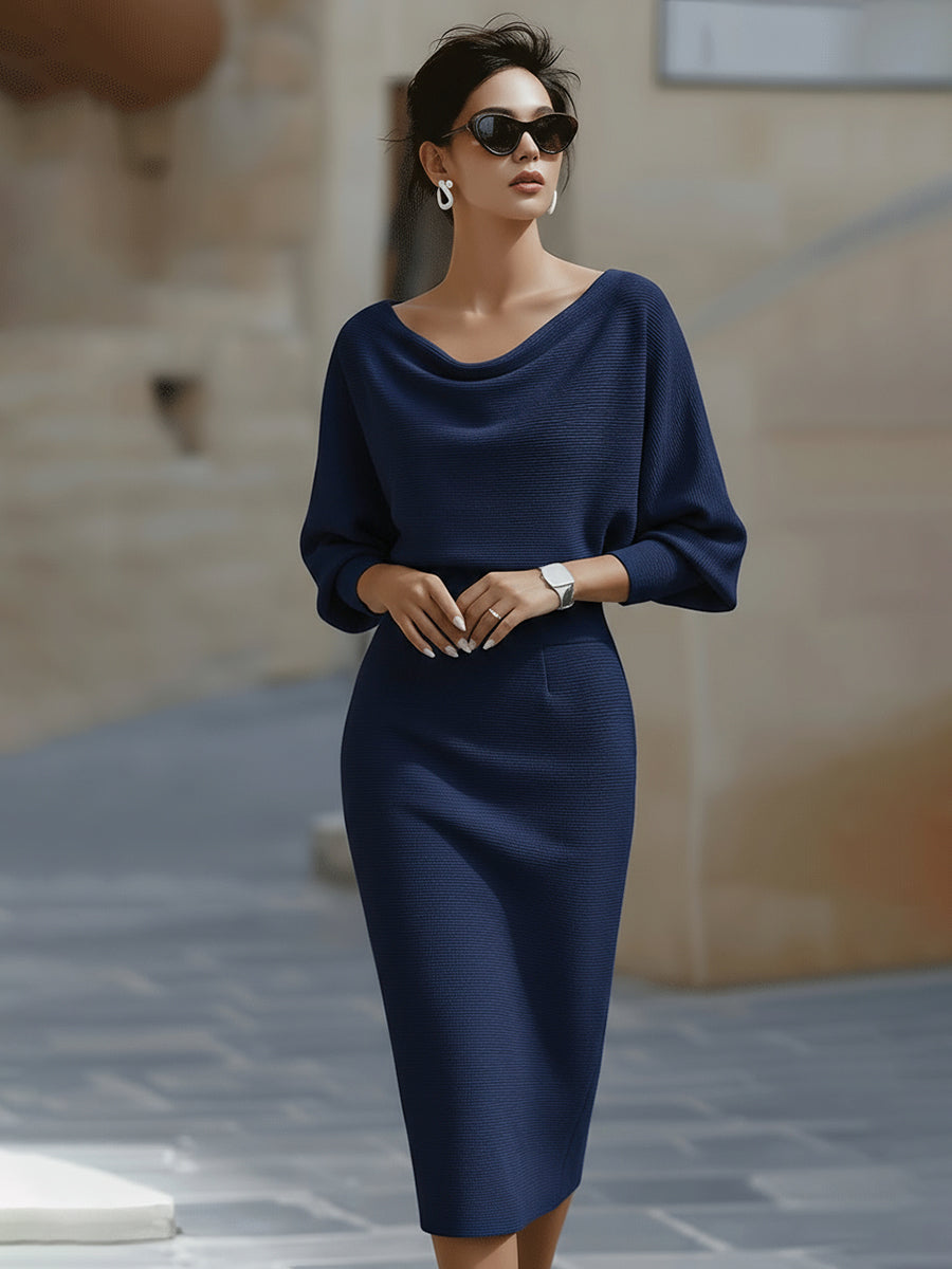 Ailany | Sculpted Elegance Midi Dress
