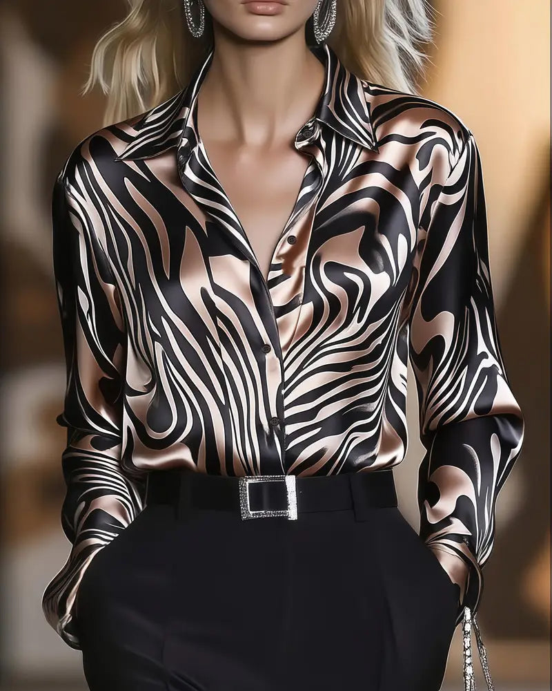 Élise | Trendy Printed Blouse