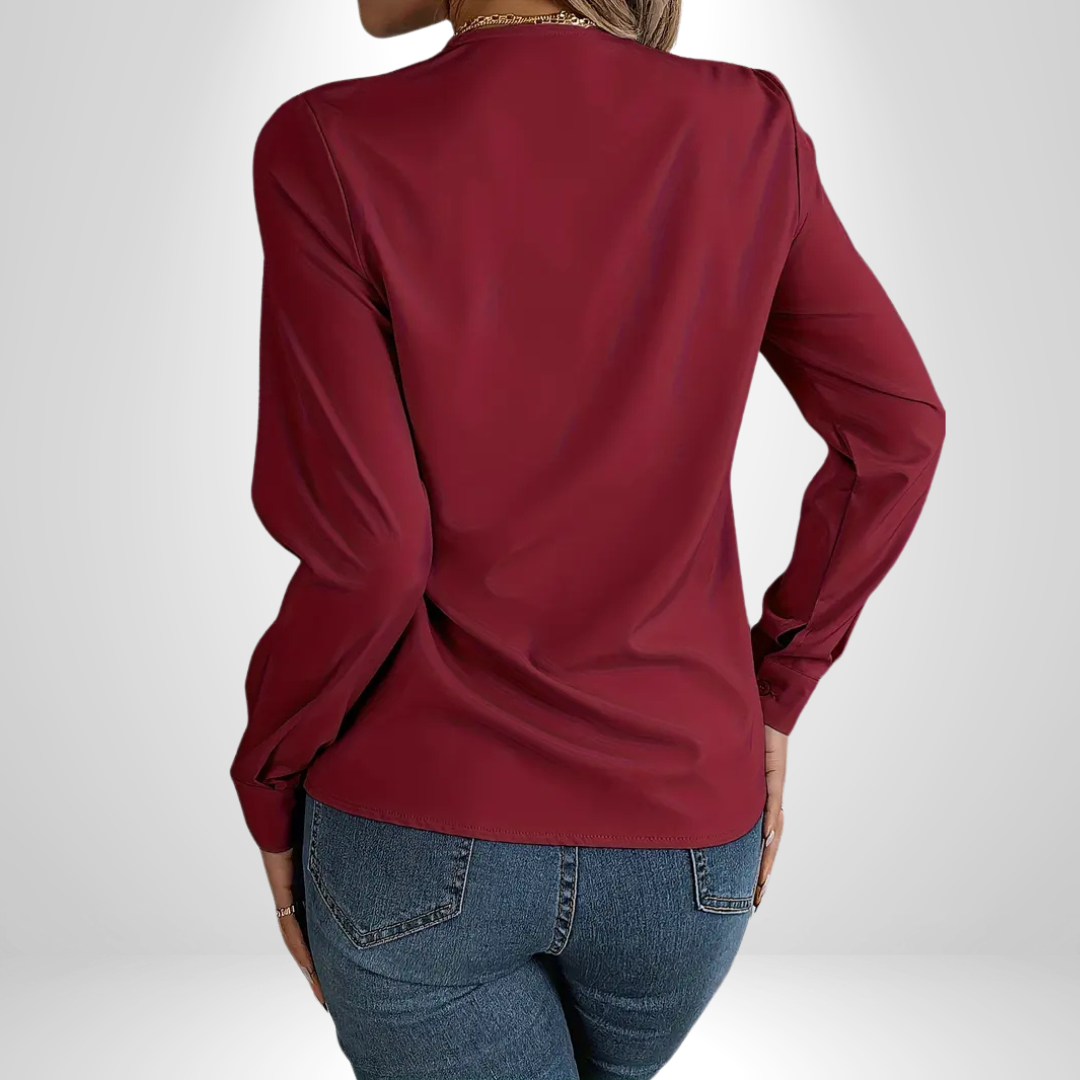 Lizzy | Elegant V-Neck Blouse