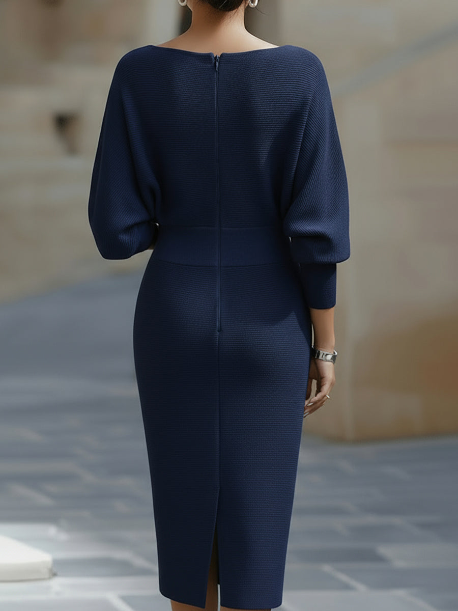 Ailany | Sculpted Elegance Midi Dress