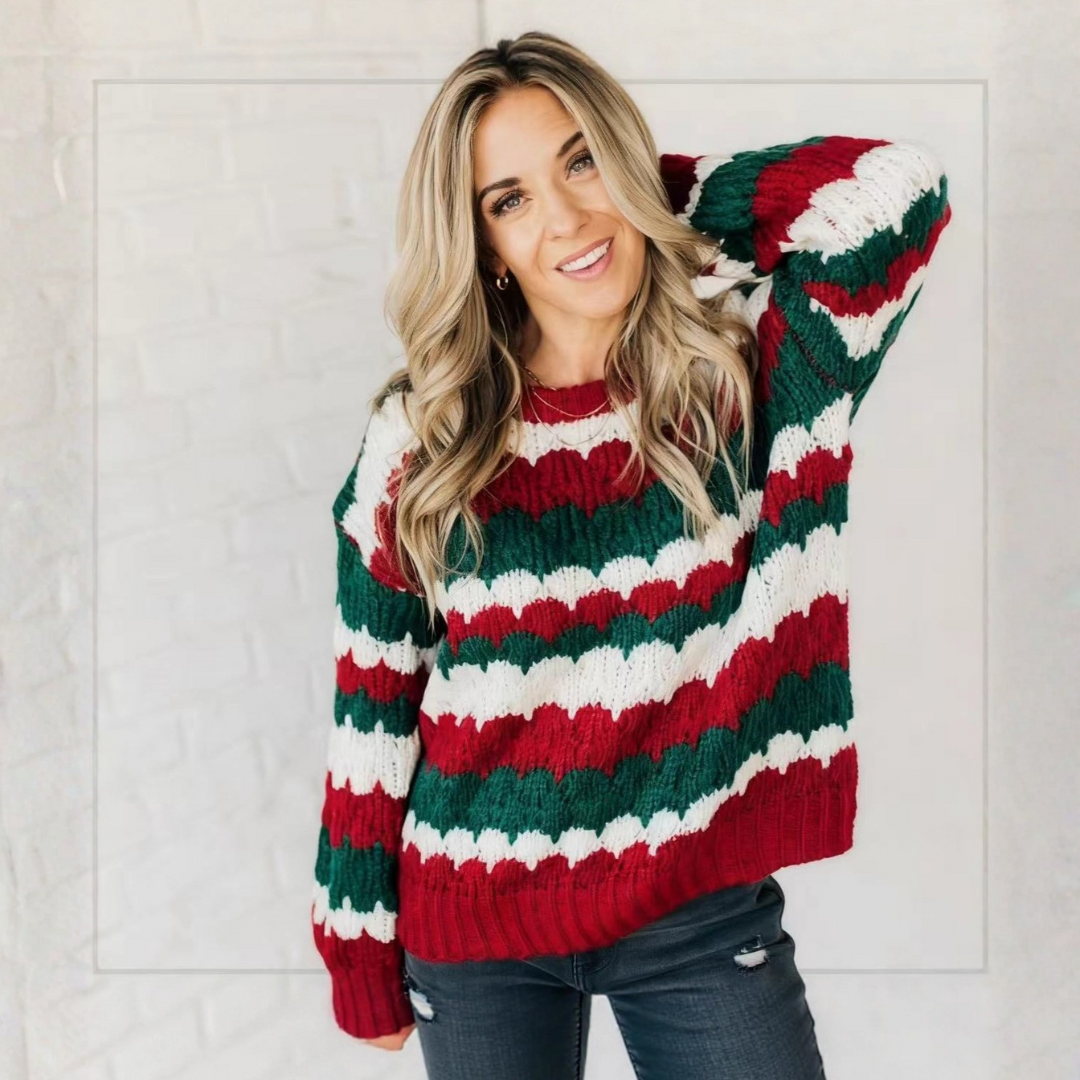 Averie | Striped Knit Sweater