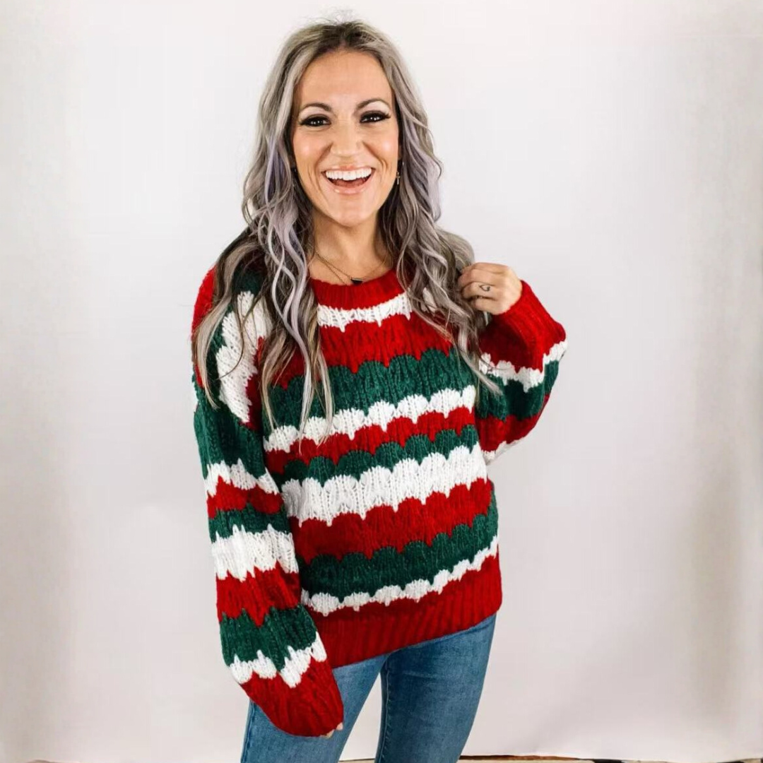 Averie | Striped Knit Sweater