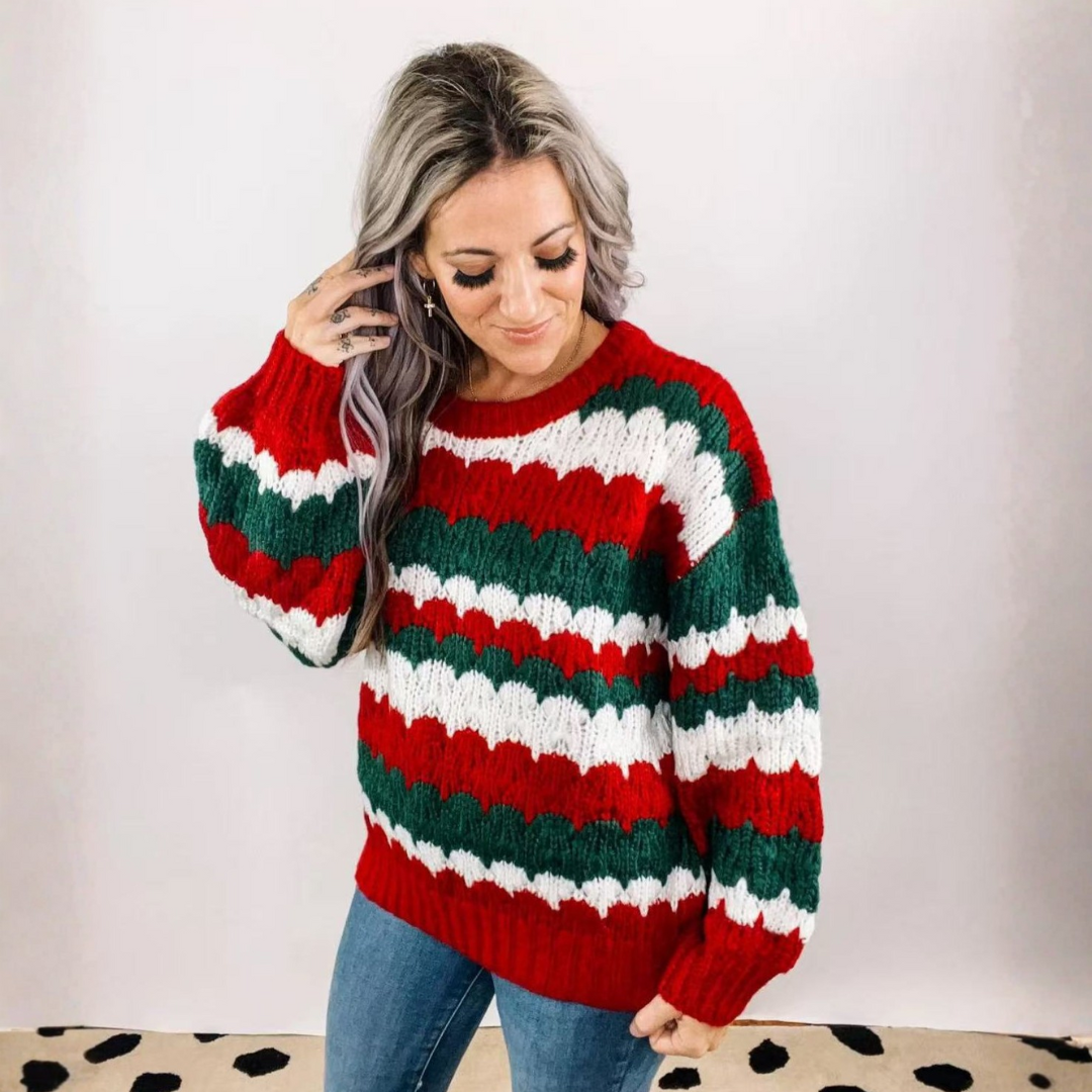 Averie | Striped Knit Sweater