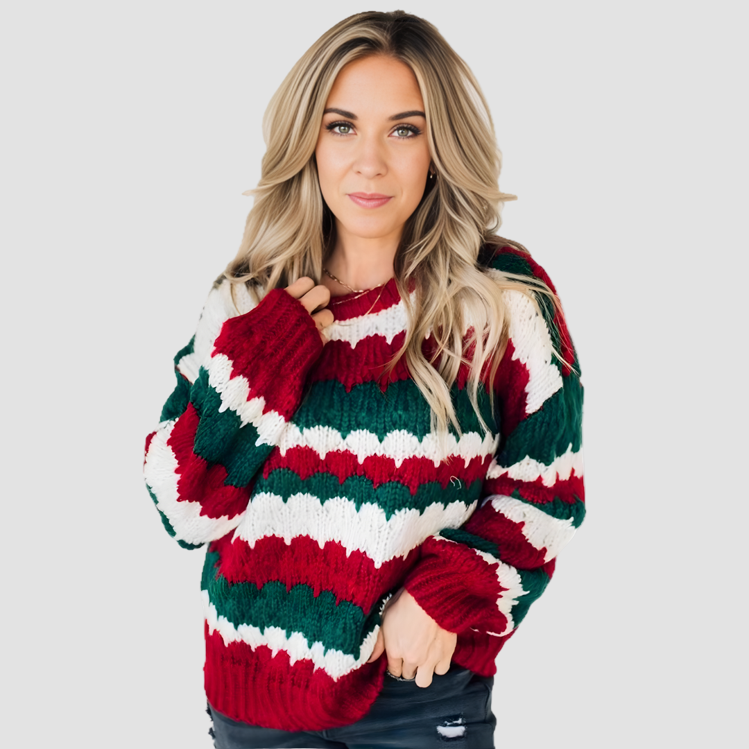 Averie | Striped Knit Sweater