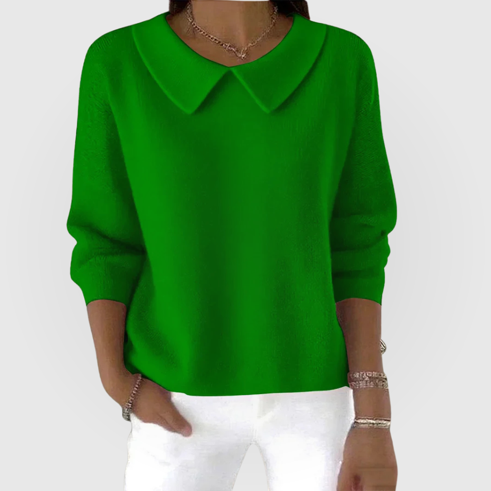 Gen | Collared Knit Top