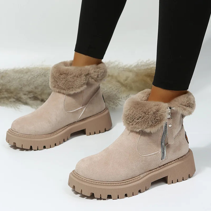 Luisa | Cozy Side Zipper Boots