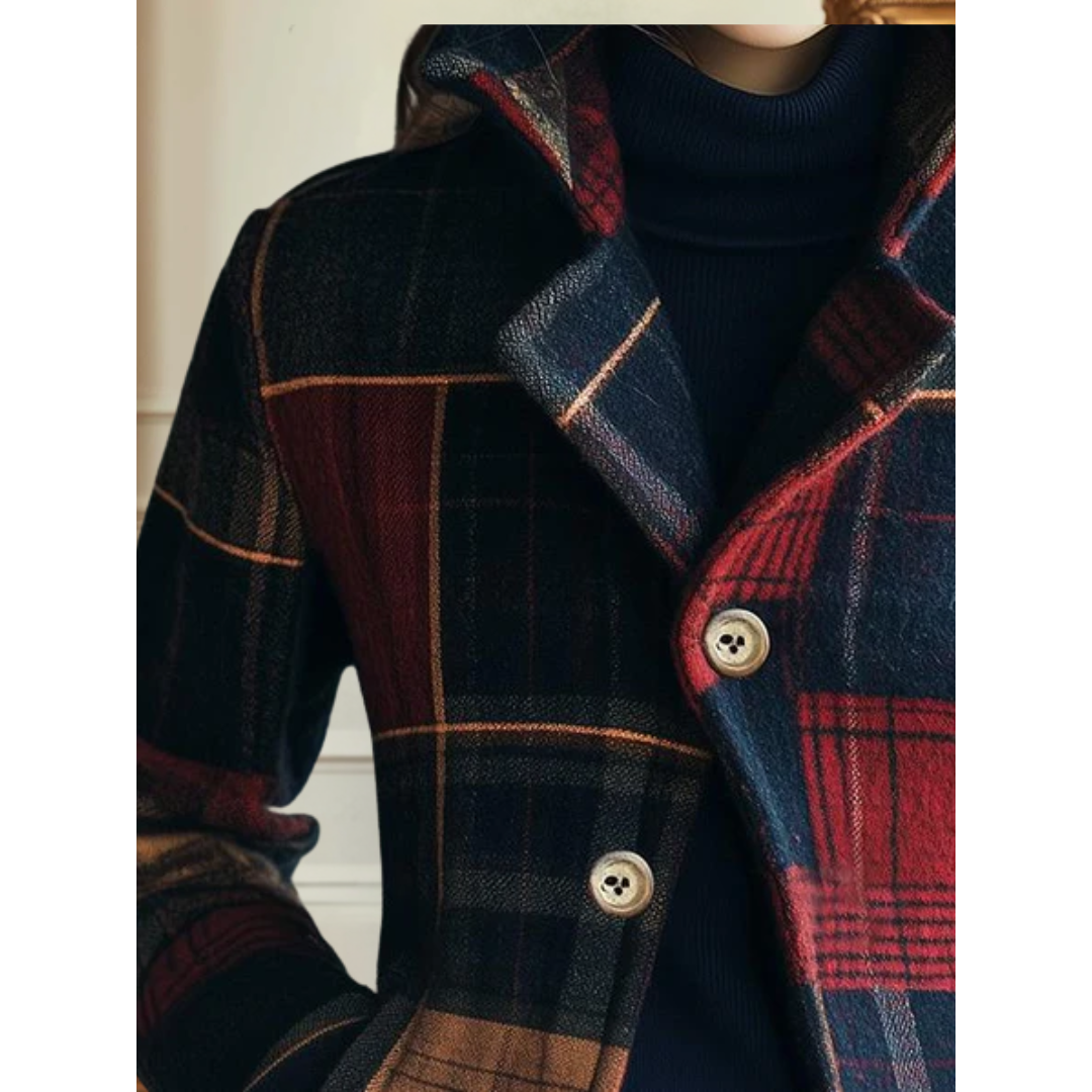 Sarah | Classic Plaid Jacket