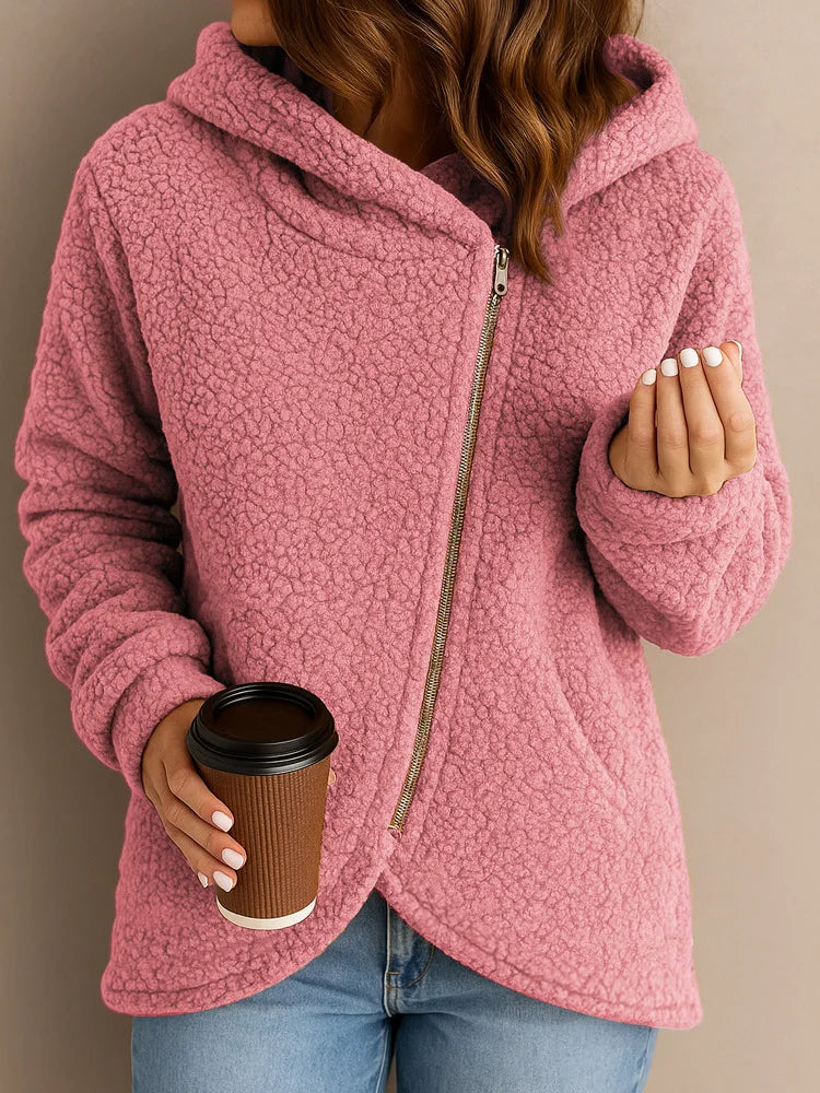 Wendie | Sherpa Fleece Zip Hoodie