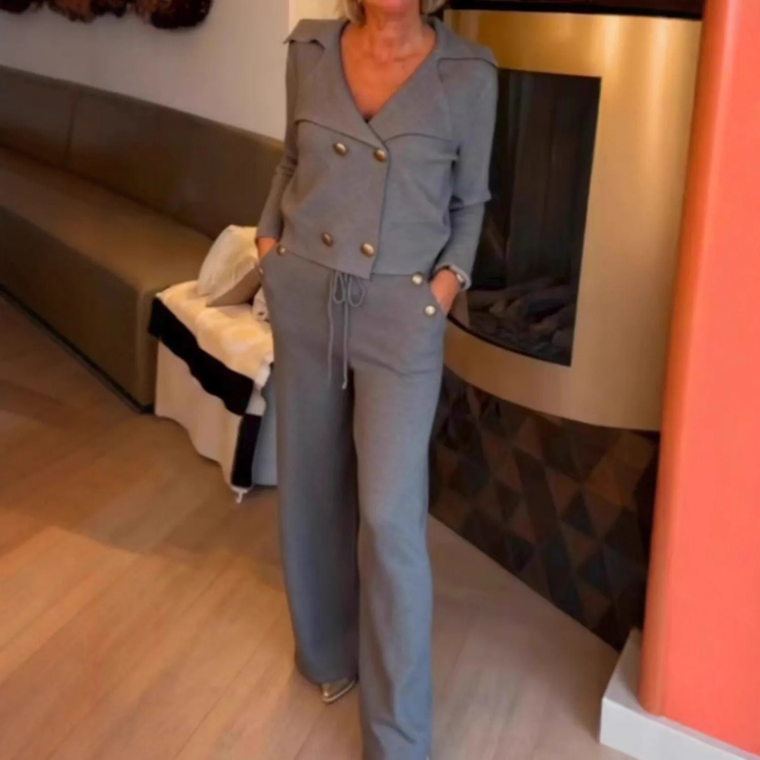 Madison | Elegant Button-Front Two-Piece Set