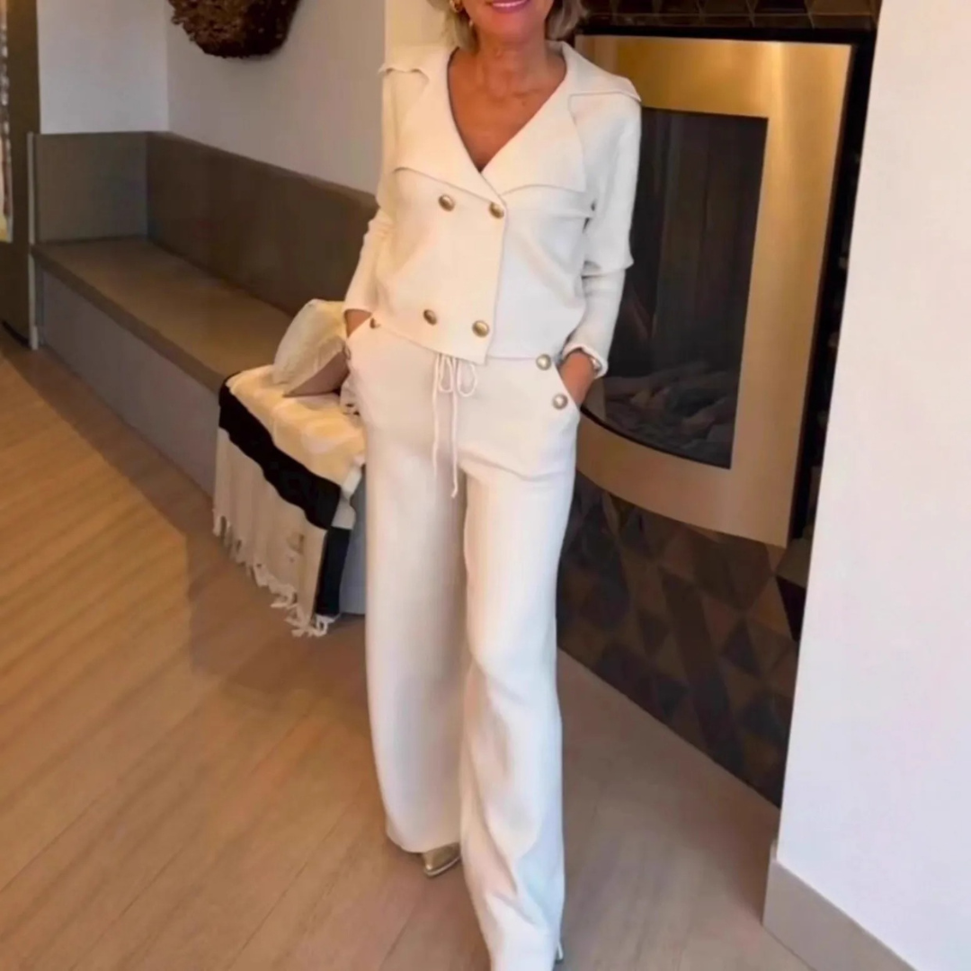 Madison | Elegant Button-Front Two-Piece Set