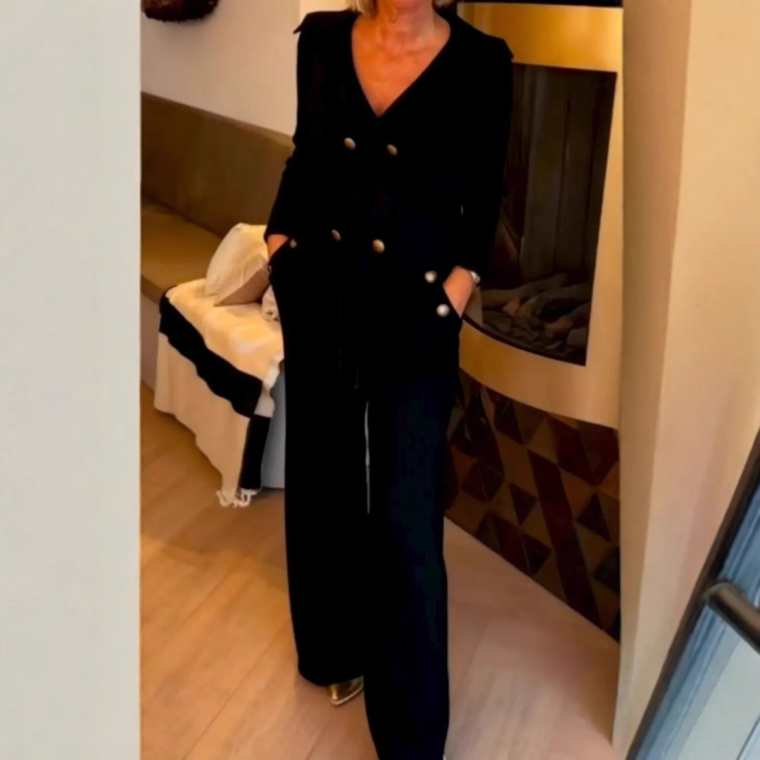 Madison | Elegant Button-Front Two-Piece Set