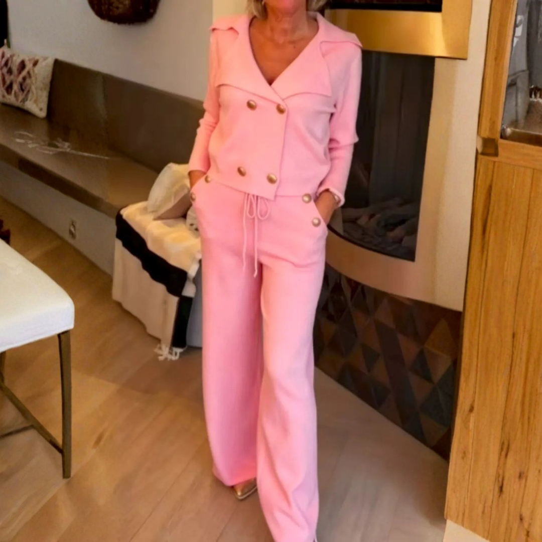 Madison | Elegant Button-Front Two-Piece Set