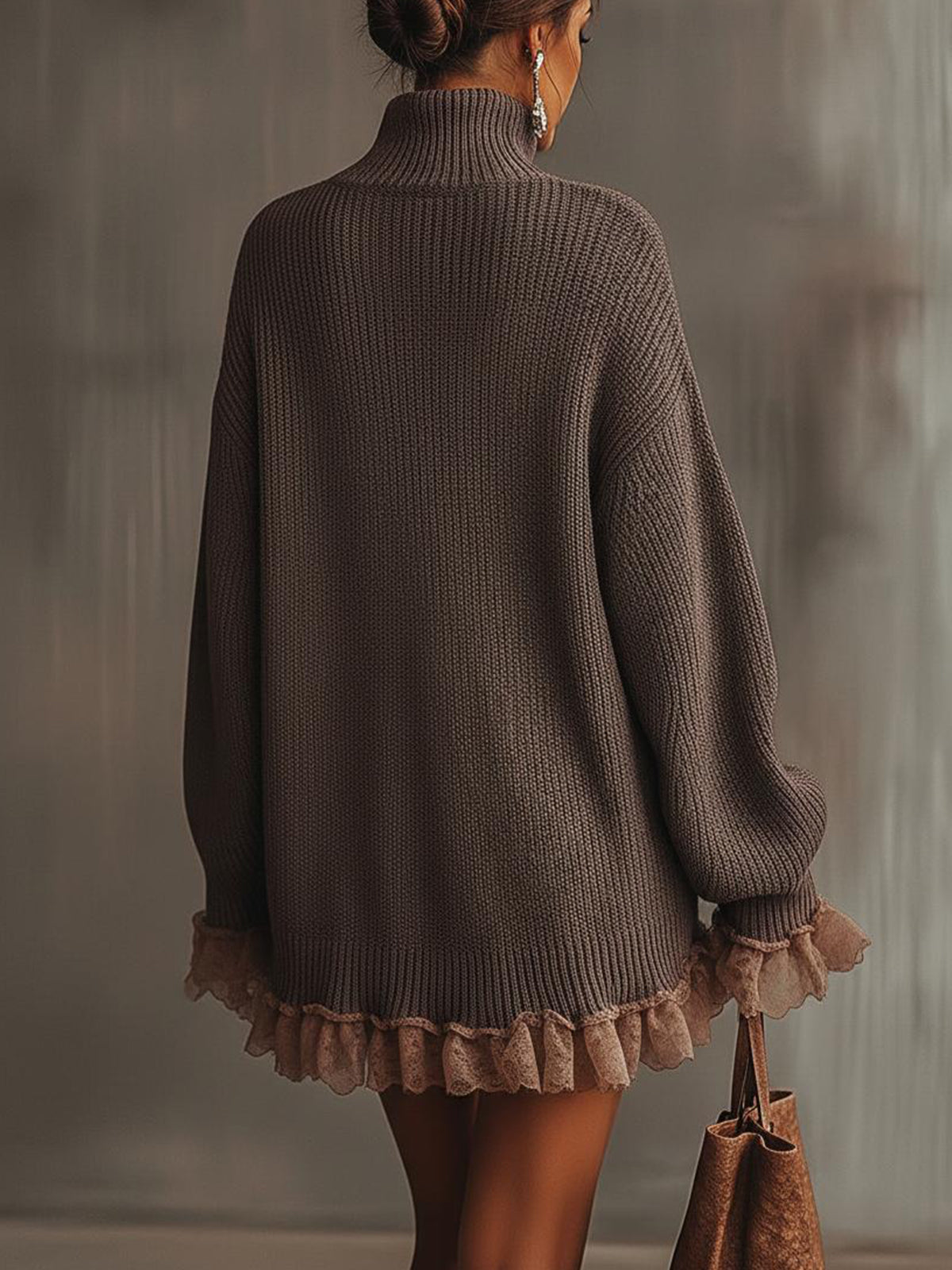 Sophia | Ruffled Sweater Dress