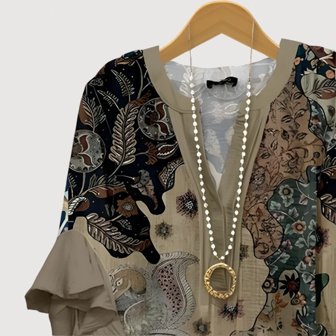 Aliane | Boho Ruffle Blouse