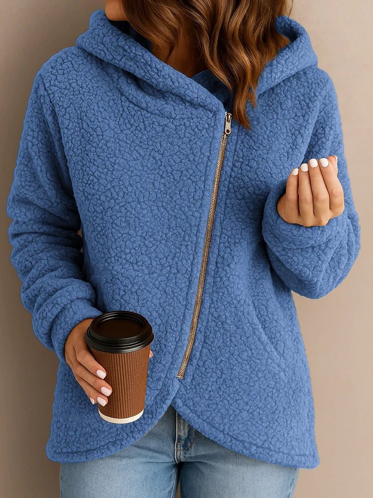 Wendie | Sherpa Fleece Zip Hoodie