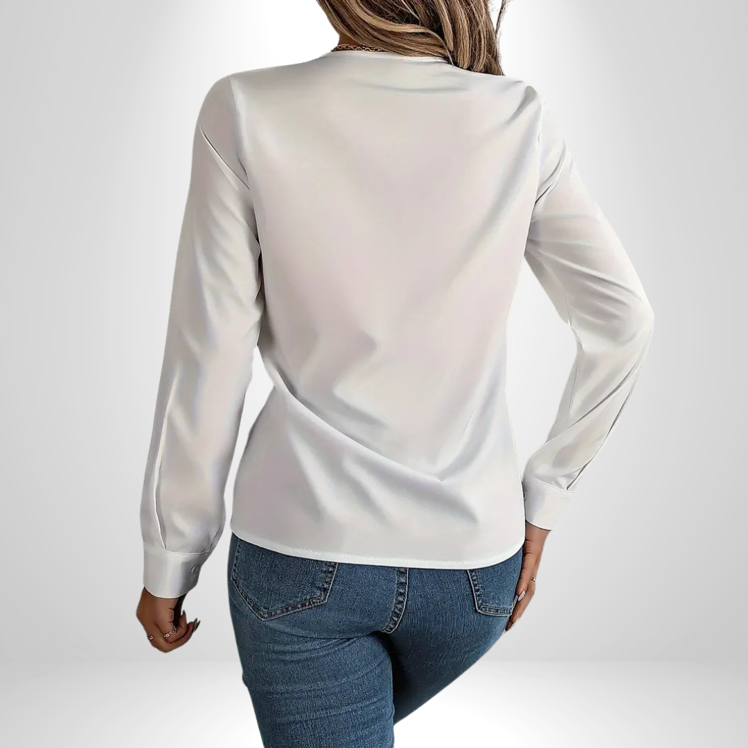 Lizzy | Elegant V-Neck Blouse