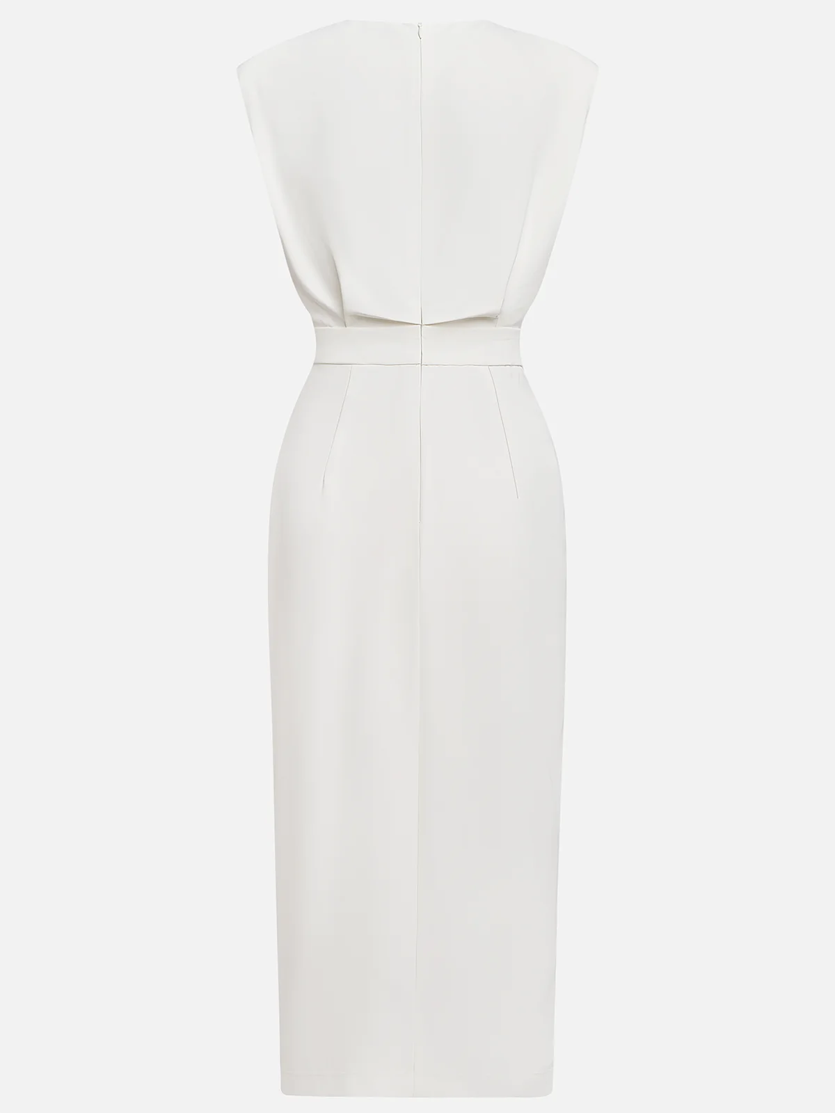 Malene | Button-Slit Midi Dress