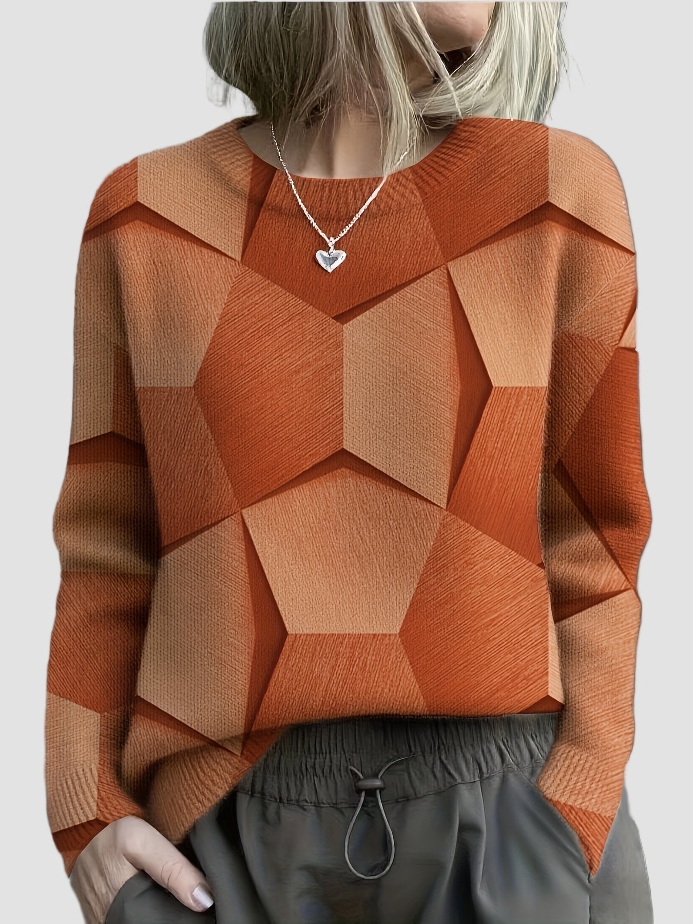 Averra | 3D Knit Geometric Sweater