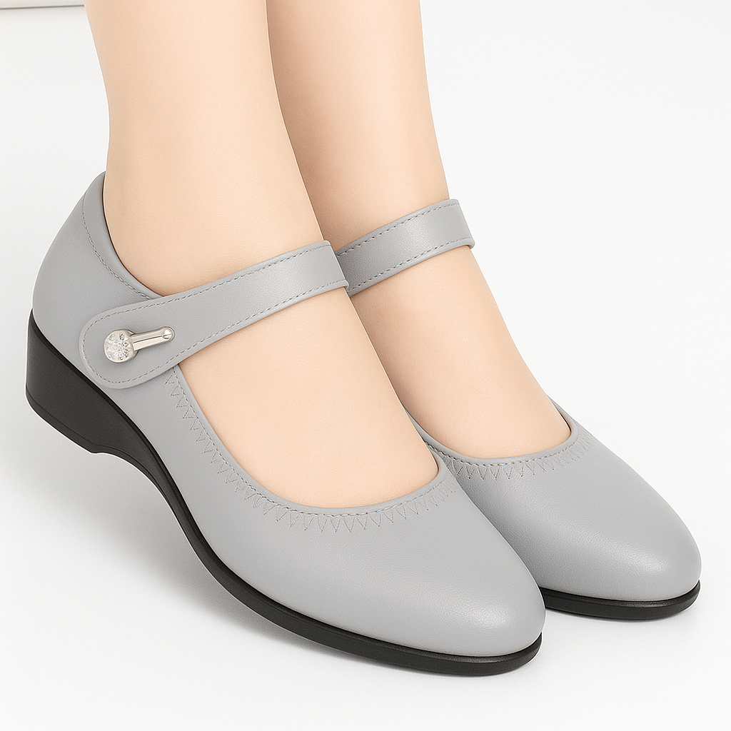 Marie | Strap Wedge Pumps