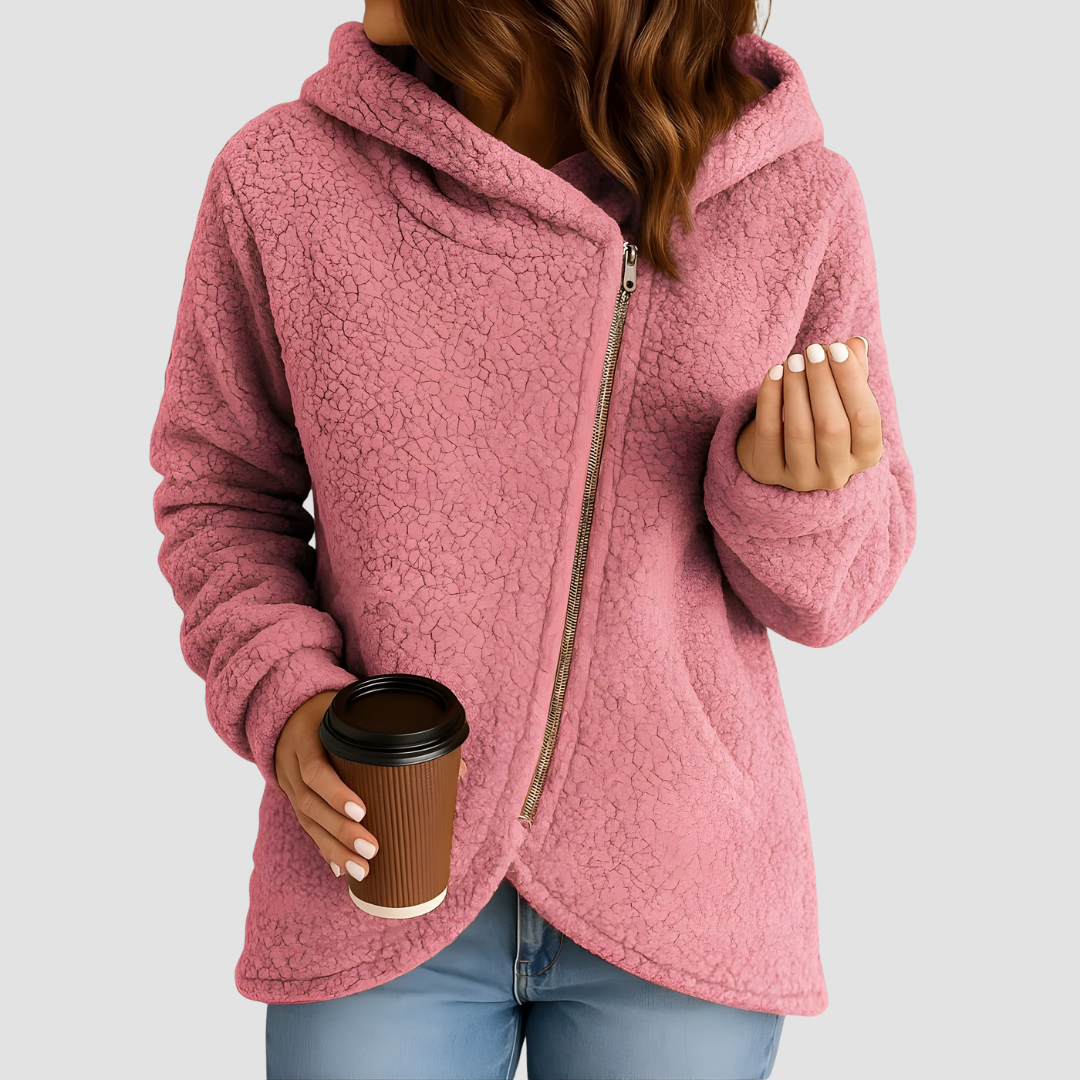 Wendie | Sherpa Fleece Zip Hoodie