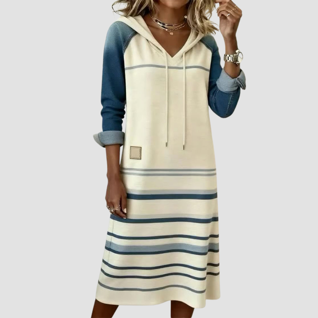 Amarra | Striped Hooded Dress