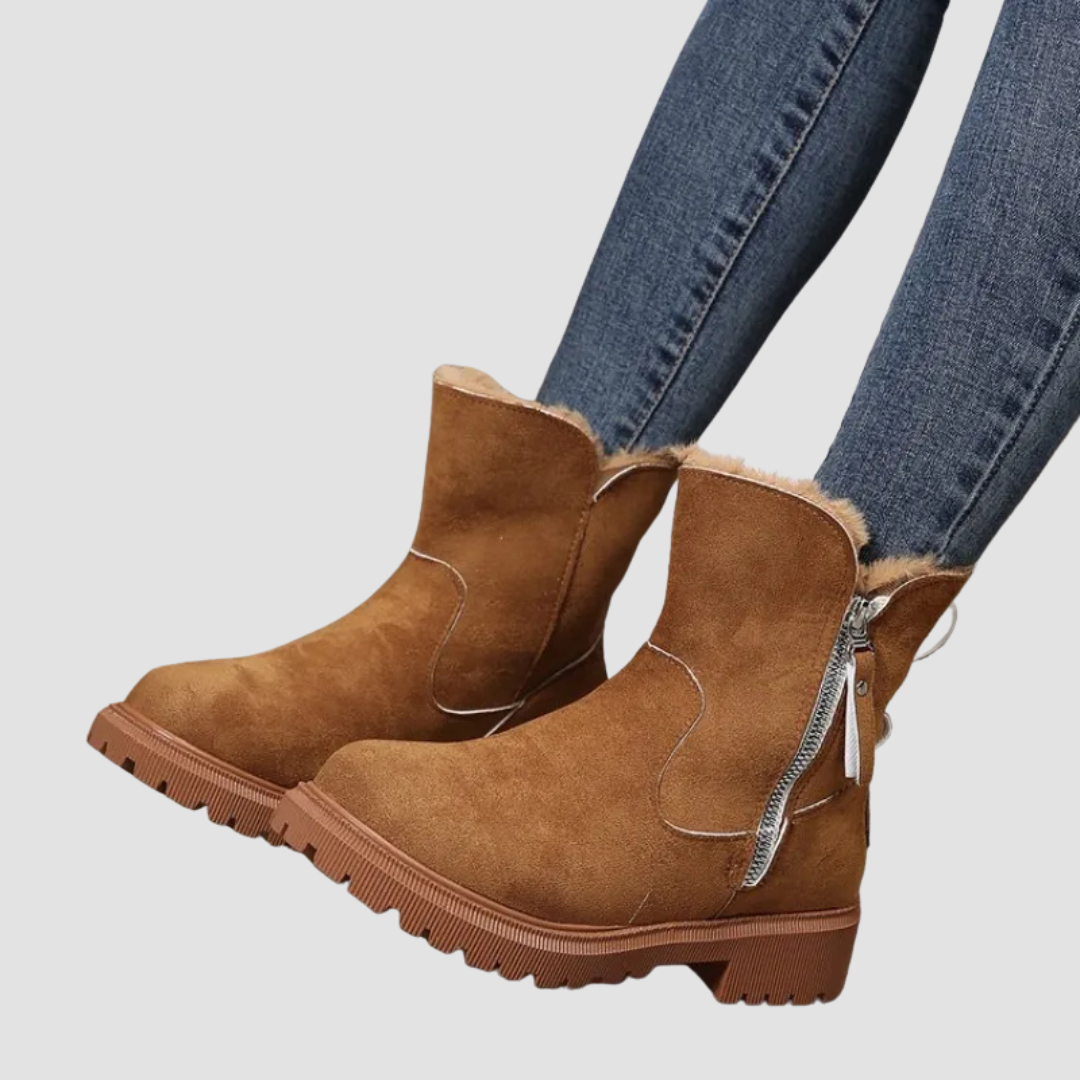 Luisa | Cozy Side Zipper Boots