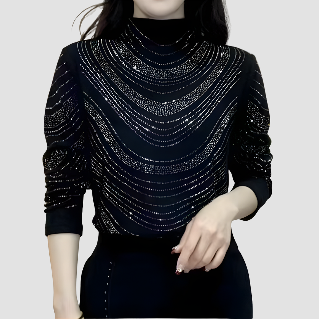 Emilia | Long Sleeve Sequin Top