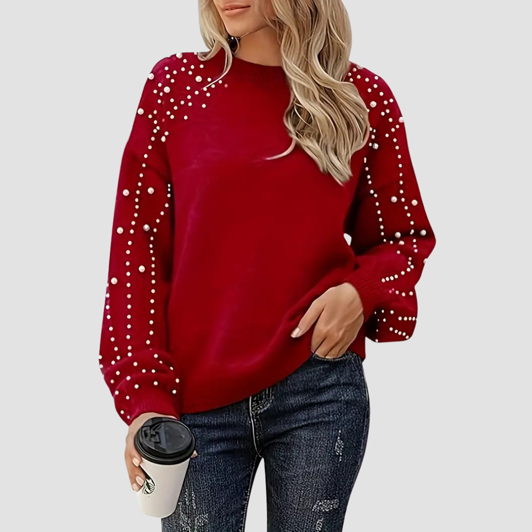 Quinlee | Pearl Knit Sweater