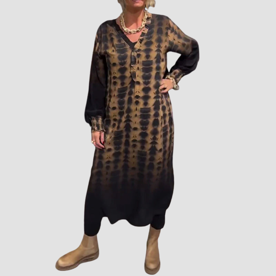Soléa | Elegant Gradient Maxi Dress
