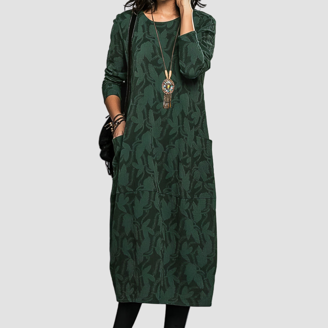Corina | Round Neck Casual Winter Dress