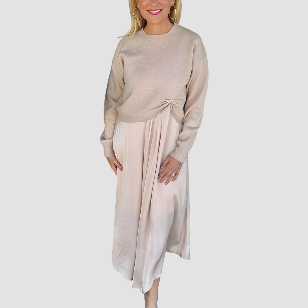 Lilee | Twisted Knot Top & Maxi Dress Set