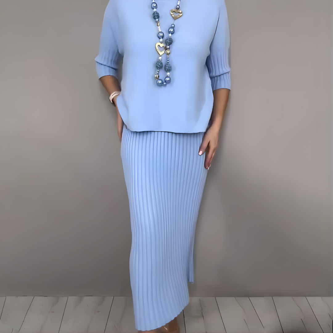 Molly | Knitted Sweater & Midi Skirt Set